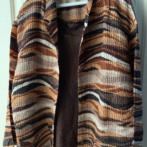 Pleats collection jacket and pant suitset